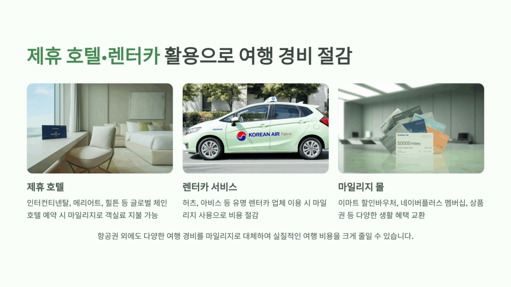 대한항공 마일리지 사용방법