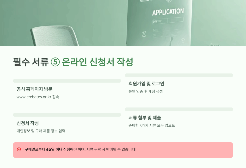으뜸효율 가전제품 환급 필요서류