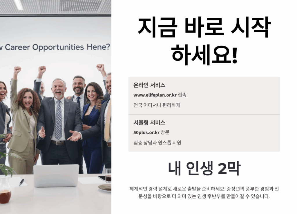 중장년 경력지원제 신청절차