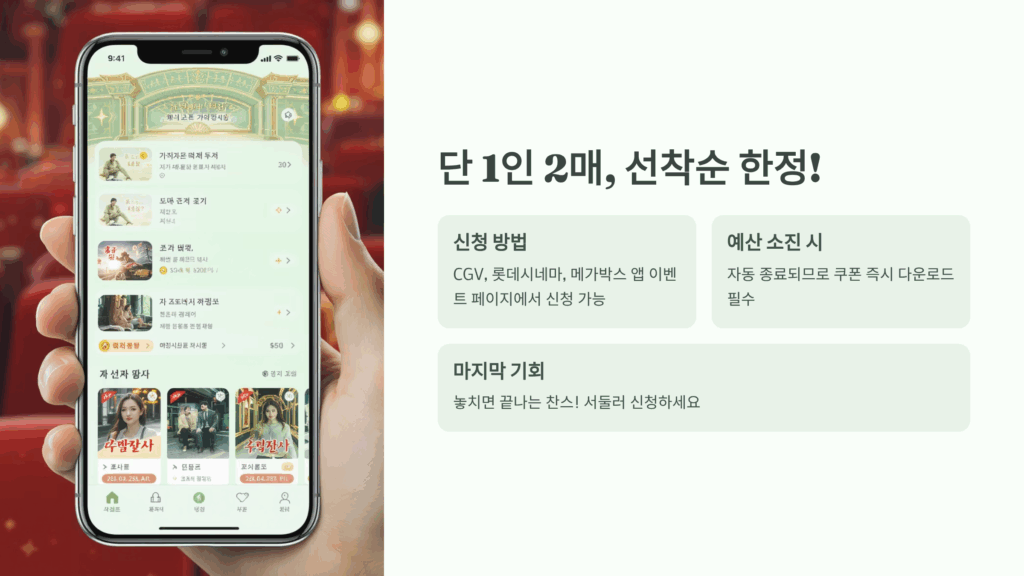 영화 할인권 배포