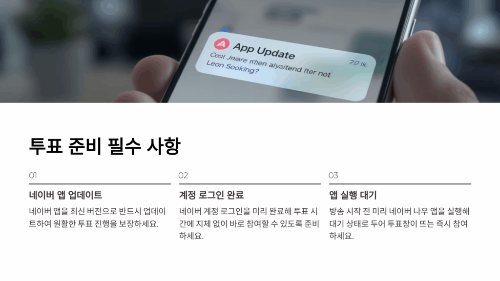 한일가왕전 투표방법