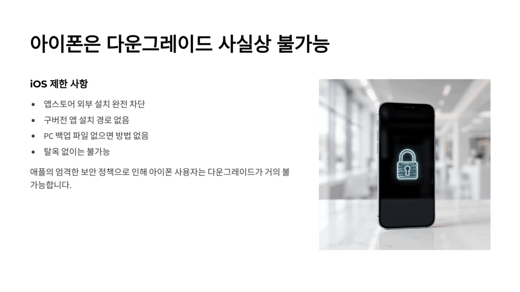 카카오톡 업데이트 취소