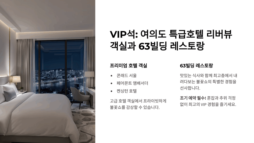 여의도 불꽃축제 명당