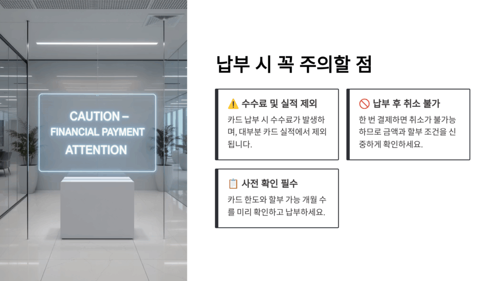 재산세 카드 납부