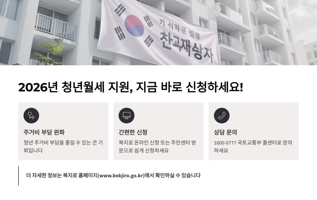 2026 청년월세 지원